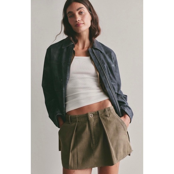 Free People Dresses & Skirts - Riverfront utility mid-rise mini skirt NWOT